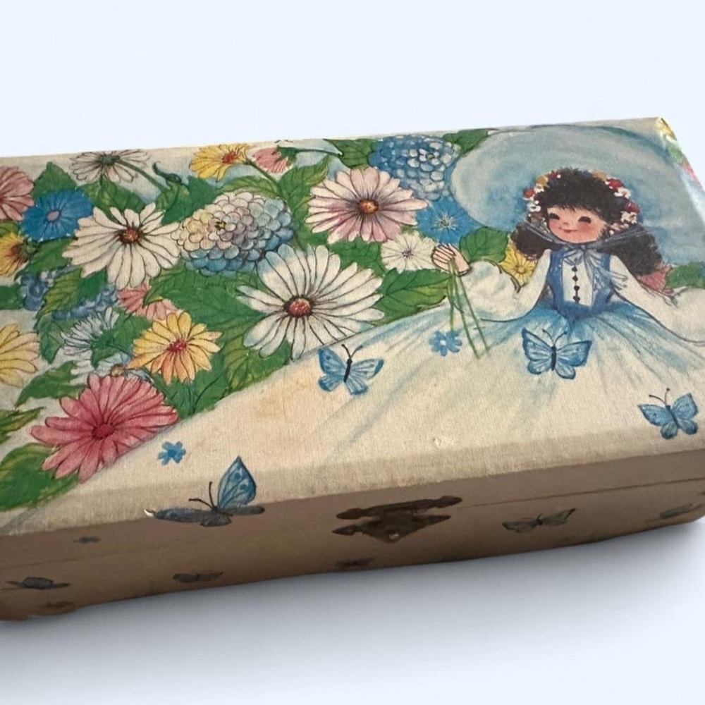 Floral Music Jewelry Box with Ballerina